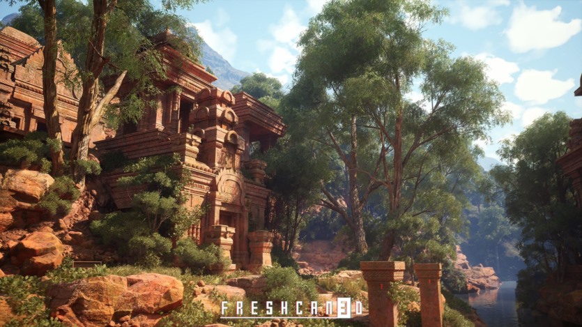 UE虚幻引擎古寺庙游戏场景资产 Ancient Temple Environment