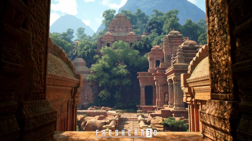 UE虚幻引擎古寺庙游戏场景资产 Ancient Temple Environment