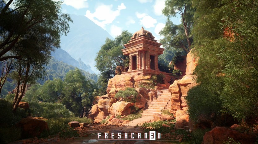 UE虚幻引擎古寺庙游戏场景资产 Ancient Temple Environment