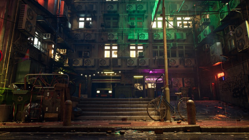 UE虚幻引擎 雨天霓虹街道模块化套件 Rainy Neon Streets
