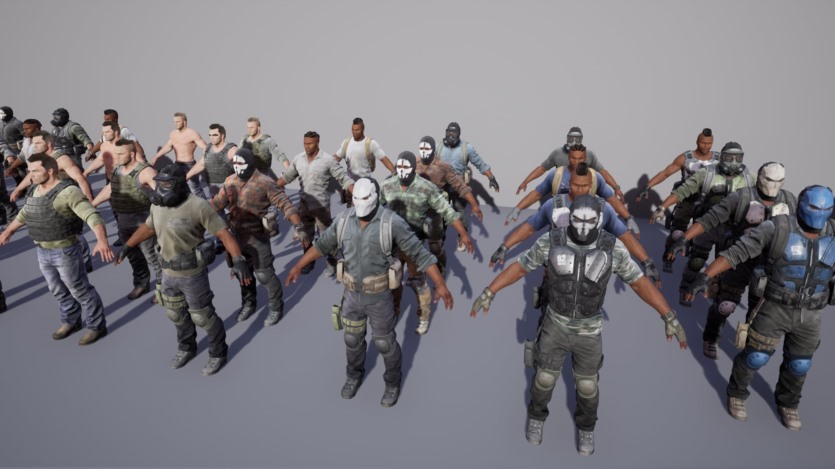 UE男性超级写实角色包资产 Male Mega Realistic Character Pack 01