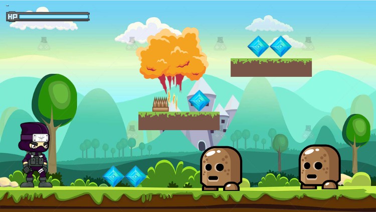 初学者的 Unity C# 完整 2D 平台游戏 Complete 2D Platformer in Unity C# For Beginners