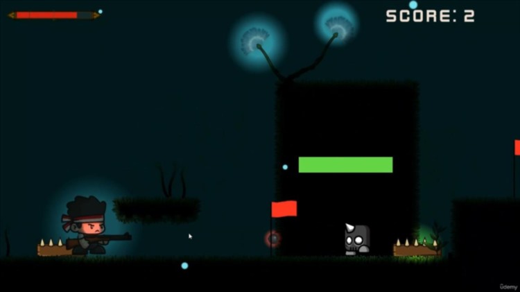 游戏开发2D动作射击游戏教程 Learn to Create 2D Action Shooter Game Unity & C#