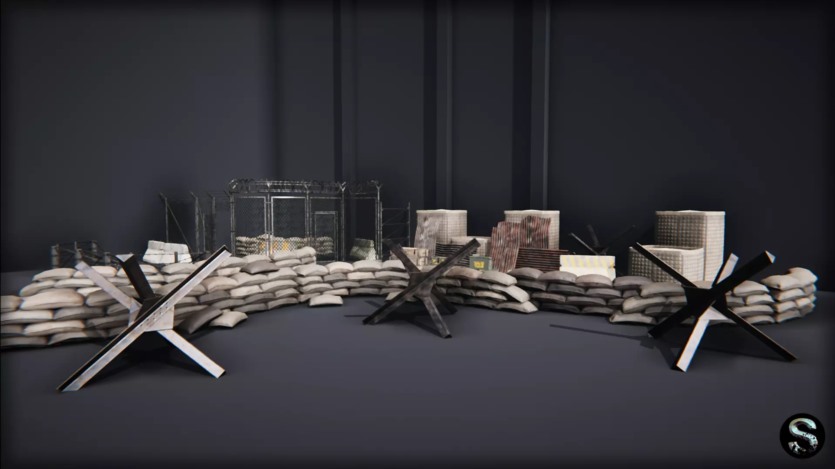 Unity战争游戏军事道具包资产 Military Props Pack