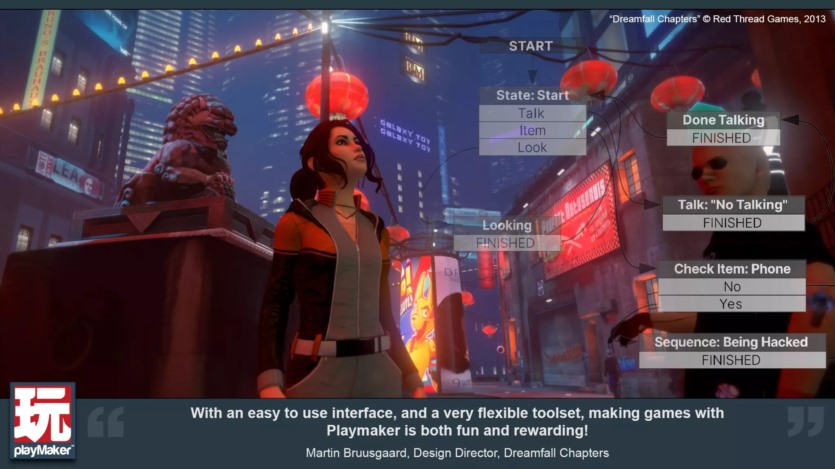 Unity3D 游戏可视化脚本编程制作插件包 Playmaker 1.9.8