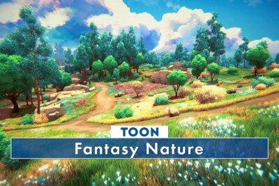 风格化卡通幻想自然环境包 为您的游戏添加美丽的环境 Toon Fantasy Nature