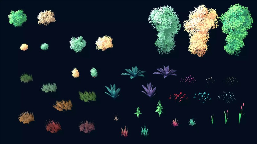 风格化卡通幻想自然环境包 为您的游戏添加美丽的环境 Toon Fantasy Nature