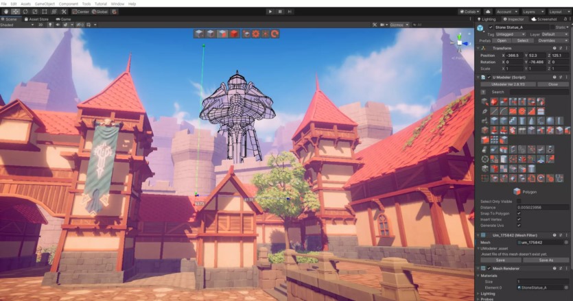 Unity扩展松快速制作模型和游戏关卡原型 UModeler - Model your World v2.11.1