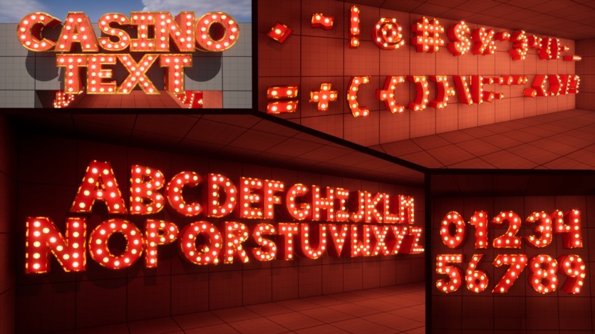 3D文本生成器 霓虹灯自定义字体 3D Text Generator - Diegetic Design - Custom Fonts (5.0+)
