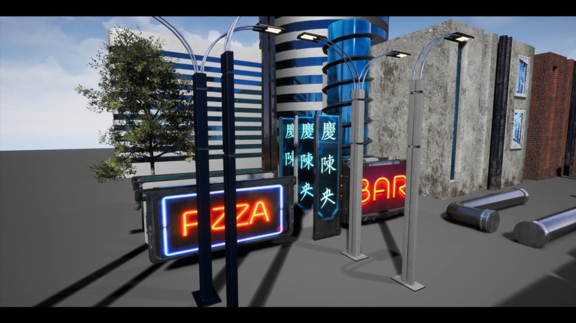 UE赛博朋克/科幻环境赛博朋克资产 CyberPunk Sci-Fi Environment Cyberpunk Asset Set + ULAT 5.3