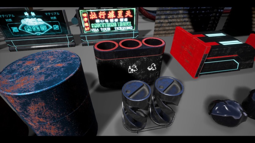 UE赛博朋克/科幻环境赛博朋克资产 CyberPunk Sci-Fi Environment Cyberpunk Asset Set + ULAT 5.3
