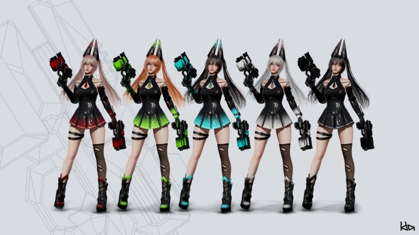 UE虚幻引擎兔女郎3D模型资产 Cosmo Bunny Girl