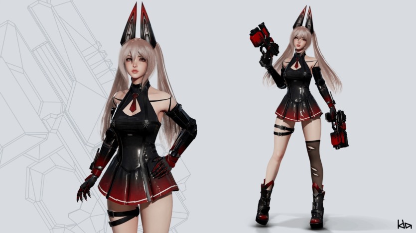 UE虚幻引擎兔女郎3D模型资产 Cosmo Bunny Girl