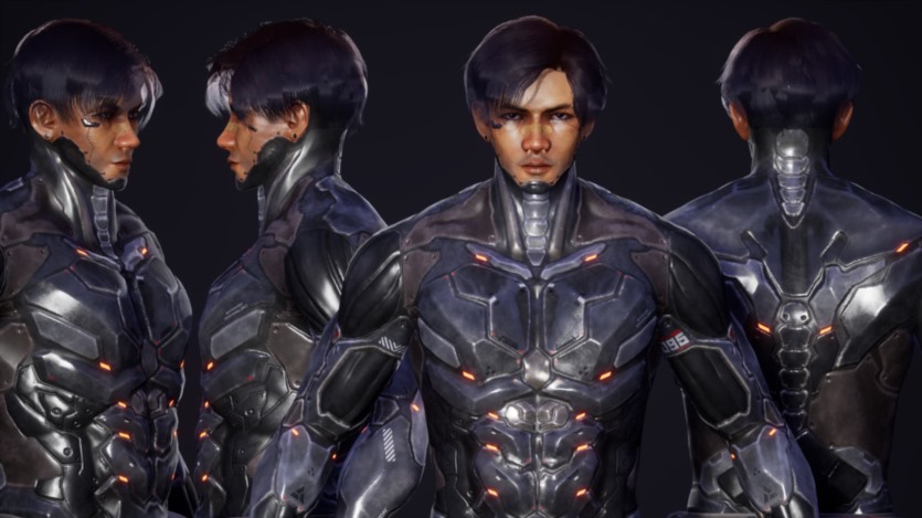 UE游戏装备齐全赛博朋克街头男孩角色 Cyberpunk Street Boy