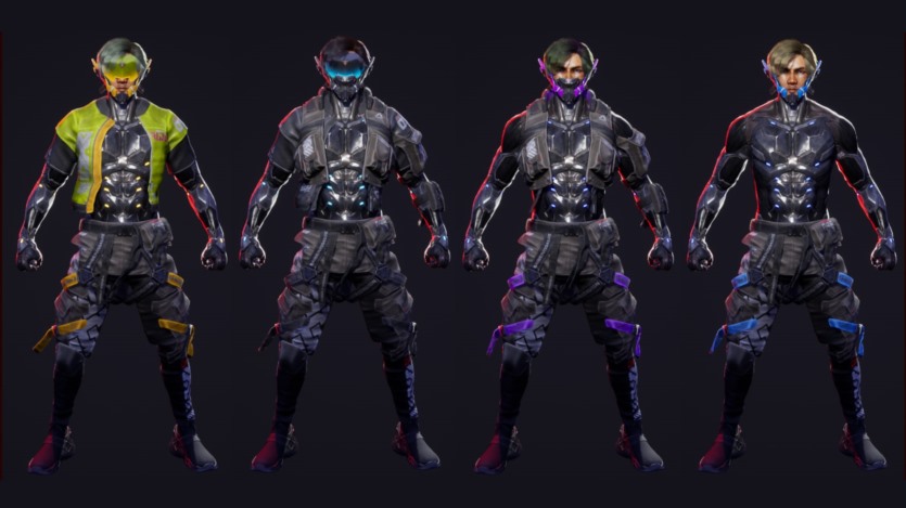 UE游戏装备齐全赛博朋克街头男孩角色 Cyberpunk Street Boy