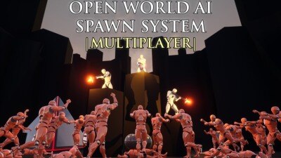 UE开放世界人工智能多人生成系统 Open World AI Multiplayer Spawn System UE4.26