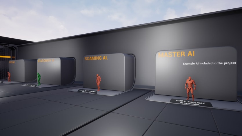 UE开放世界人工智能多人生成系统 Open World AI Multiplayer Spawn System UE4.26
