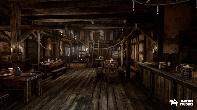 UE中世纪酒馆ULAT模块化中世纪室内外资产 Medieval Tavern + ULAT ( Modular , Medieval Interior Exterior , Medieval )