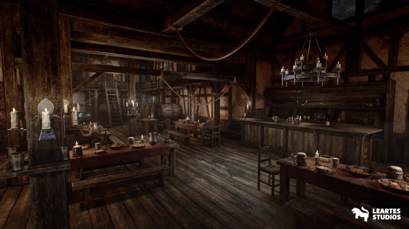 UE中世纪酒馆ULAT模块化中世纪室内外资产 Medieval Tavern + ULAT ( Modular , Medieval Interior Exterior , Medieval )