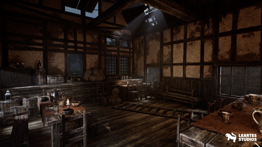 UE中世纪酒馆ULAT模块化中世纪室内外资产 Medieval Tavern + ULAT ( Modular , Medieval Interior Exterior , Medieval )