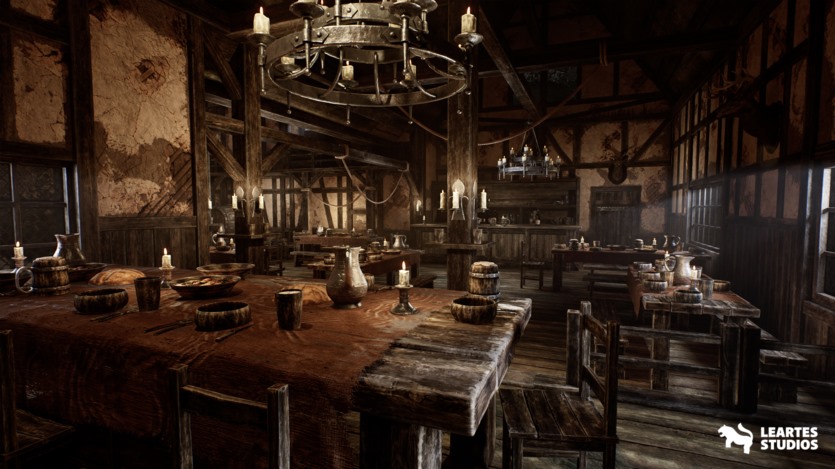 UE中世纪酒馆ULAT模块化中世纪室内外资产 Medieval Tavern + ULAT ( Modular , Medieval Interior Exterior , Medieval )