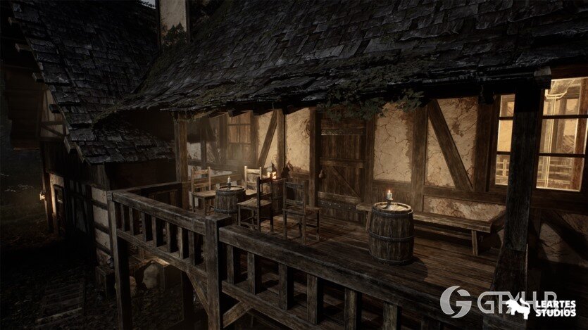 UE中世纪酒馆ULAT模块化中世纪室内外资产 Medieval Tavern + ULAT ( Modular , Medieval Interior Exterior , Medieval )