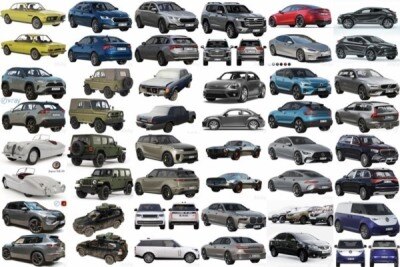 67套高精度汽车自行车摩托车3D模型合集4.64GB (MAX\OBJ\FBX)