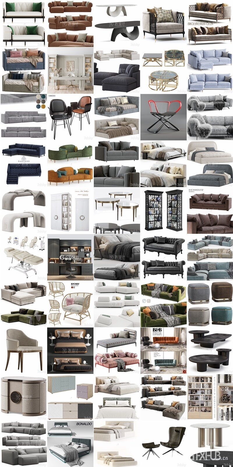 3dsky Pro 国外高精度3Dmax模型合辑2024年2月第1季 | 262套 | 17.5GB