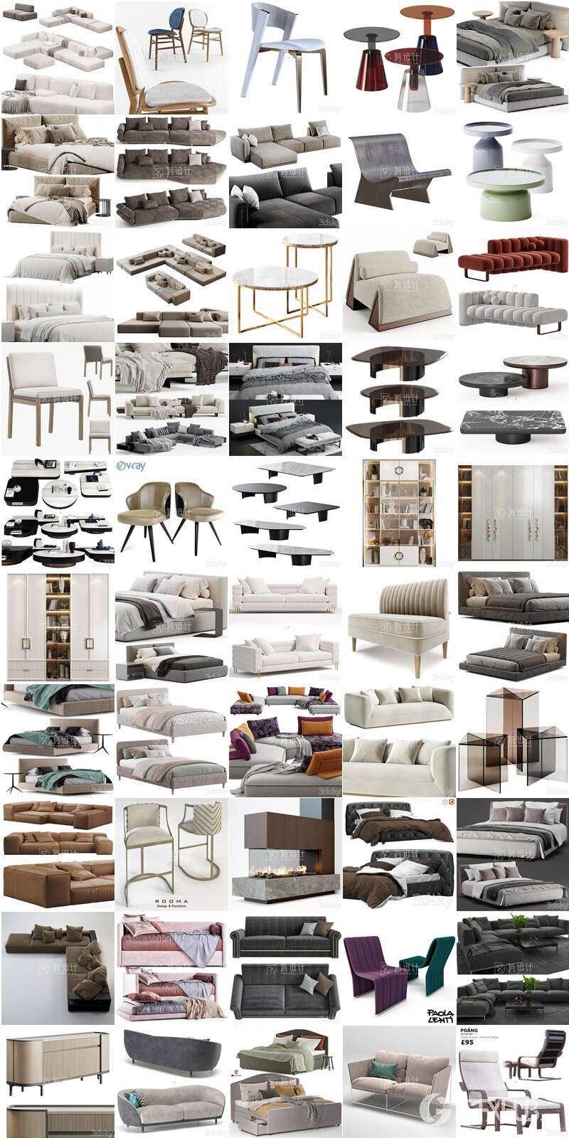 3dsky Pro 国外高精度3Dmax模型合辑2024年2月第1季 | 262套 | 17.5GB