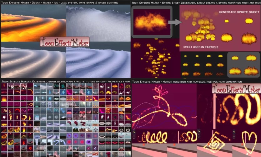 Unity动漫和卡通特效插件 Toon Effects Maker URP - Anime & Cartoon FX