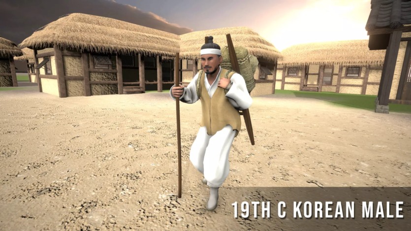 Unity19世纪韩国男性角色资产 Korean Male Character- 19th Century
