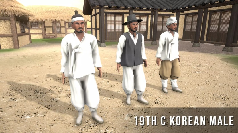 Unity19世纪韩国男性角色资产 Korean Male Character- 19th Century