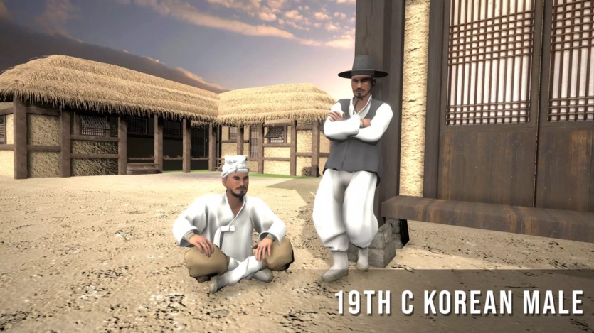 Unity19世纪韩国男性角色资产 Korean Male Character- 19th Century
