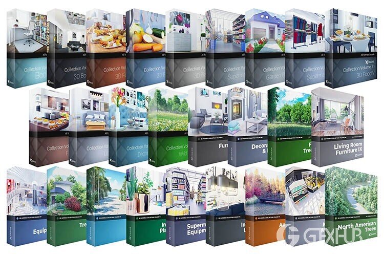 CGAxis 1000+3D模型超级捆绑 CGAxis – 1000+ 3D Models Bundle