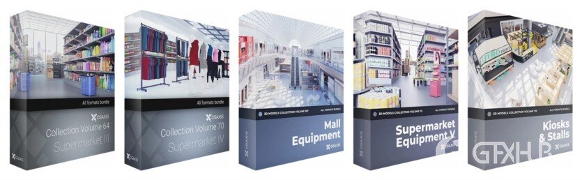 CGAxis 1000+3D模型超级捆绑 CGAxis – 1000+ 3D Models Bundle