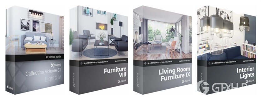 CGAxis 1000+3D模型超级捆绑 CGAxis – 1000+ 3D Models Bundle