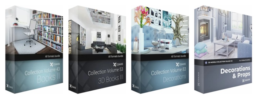 CGAxis 1000+3D模型超级捆绑 CGAxis – 1000+ 3D Models Bundle