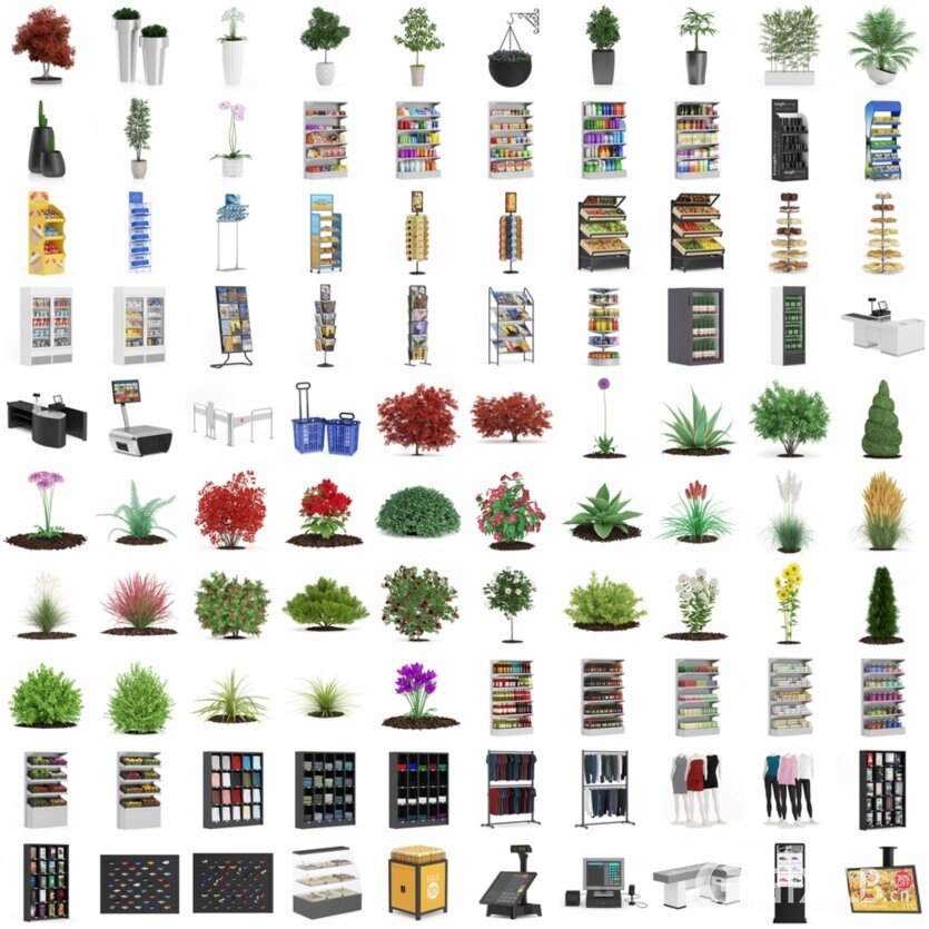 CGAxis 1000+3D模型超级捆绑 CGAxis – 1000+ 3D Models Bundle