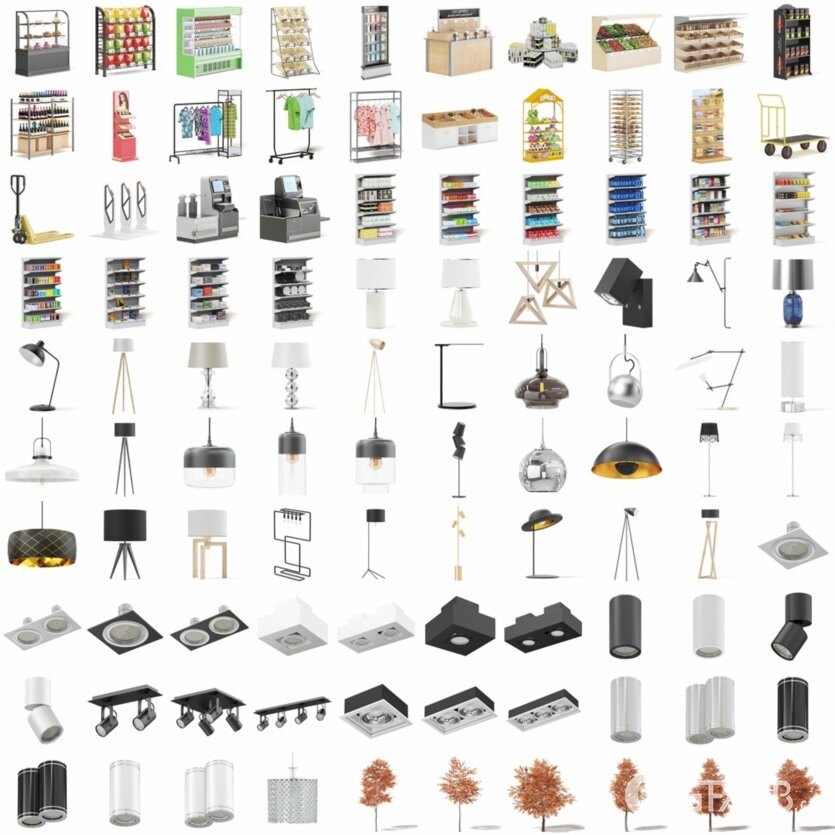 CGAxis 1000+3D模型超级捆绑 CGAxis – 1000+ 3D Models Bundle