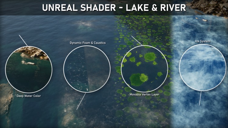 UE5虚幻着色器湖泊和河流材质教程 Artstation – Unreal Shader – River & Lake