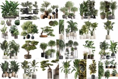 83套植物树木盆栽3D模型合集 3DSky Pro 83 Plants 3D Models Collection