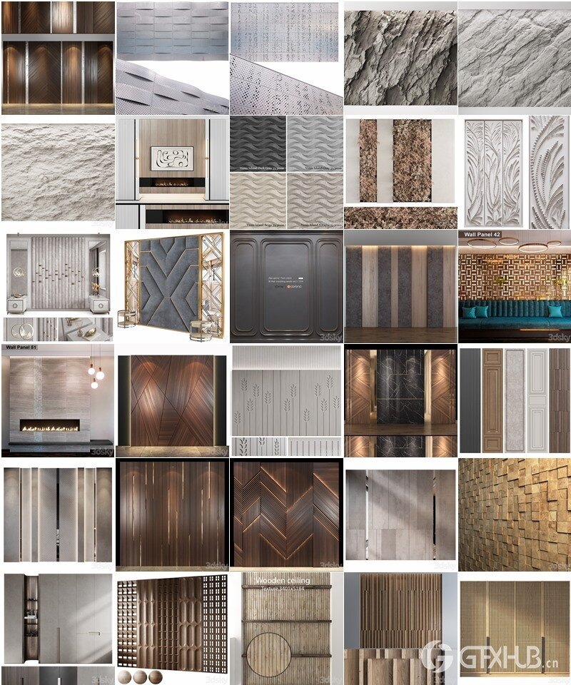 3dsky Pro 室内家具沙发椅子床具桌台浴室客厅背景墙3D模型合辑2024年3月第一季 | 380套 | 21.8GB