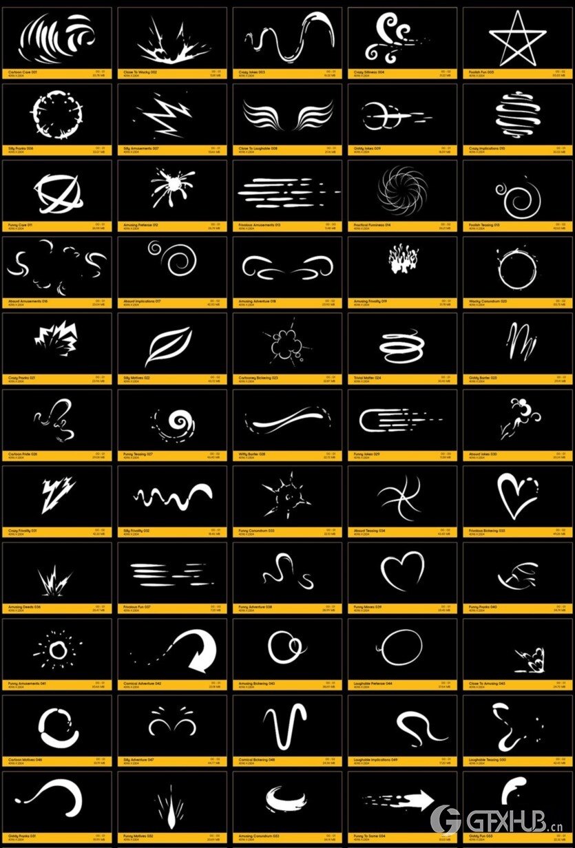 250个动漫卡通二维MG动画特效+AE工程 V36：Comic Elements