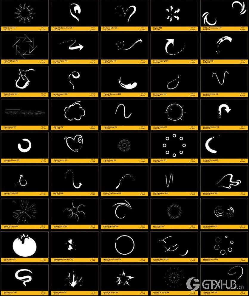 250个动漫卡通二维MG动画特效+AE工程 V36：Comic Elements