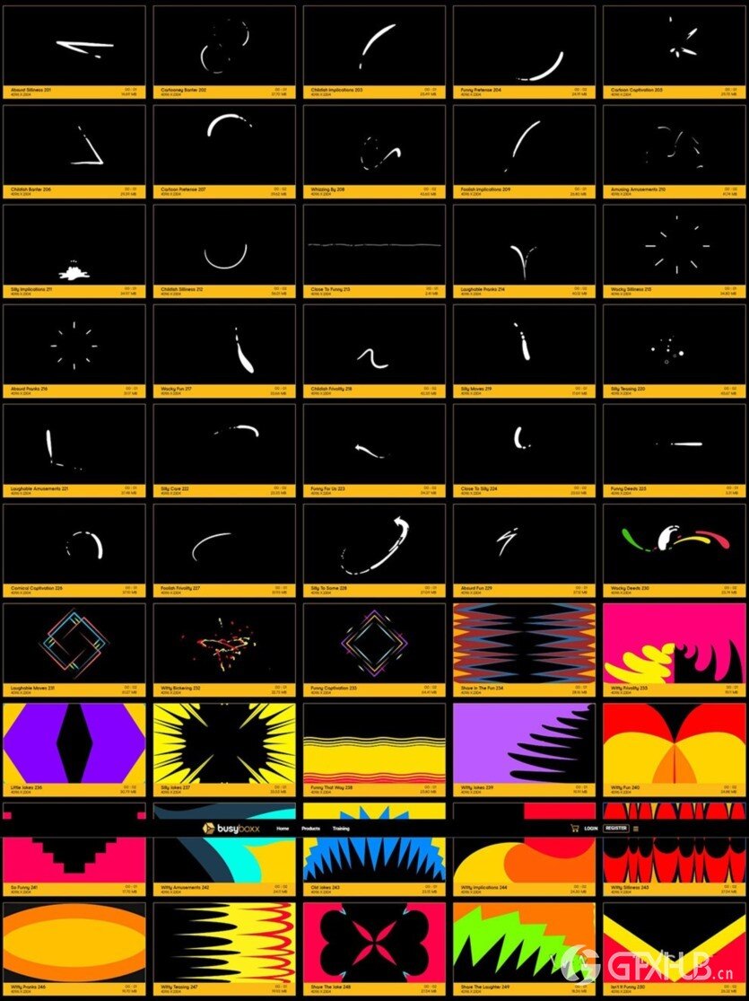 250个动漫卡通二维MG动画特效+AE工程 V36：Comic Elements