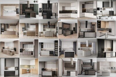 3DSky Pro 76套国外高精度橱柜3Dmax模型合集