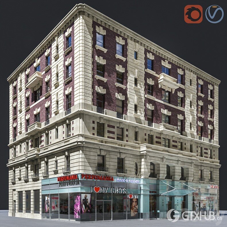 3DSky Pro 100套国外高精度建筑住宅别墅厂房建筑小品3D模型合集