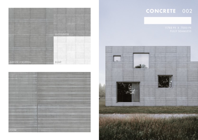 高清混凝土贴图合集 Concrete Texture Collection - by Nicolai Becker Images
