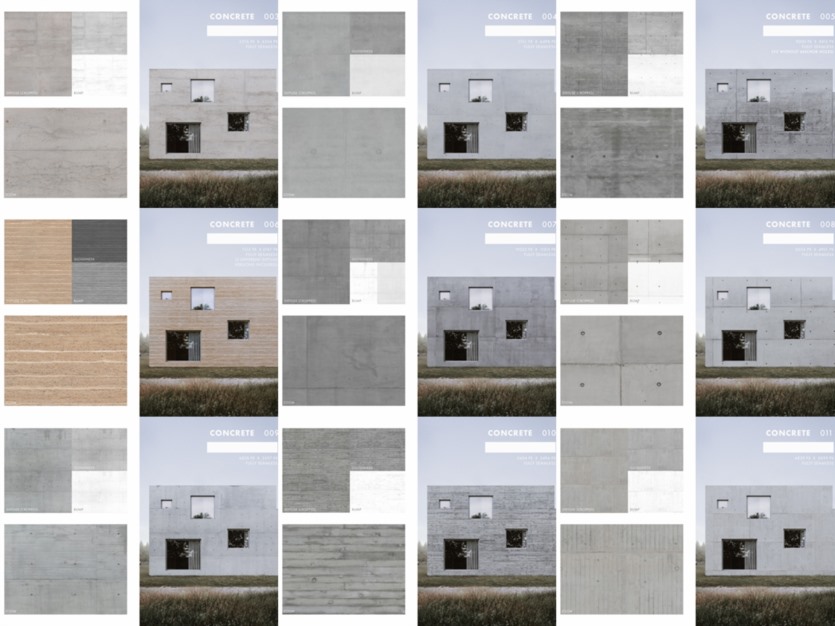 高清混凝土贴图合集 Concrete Texture Collection - by Nicolai Becker Images