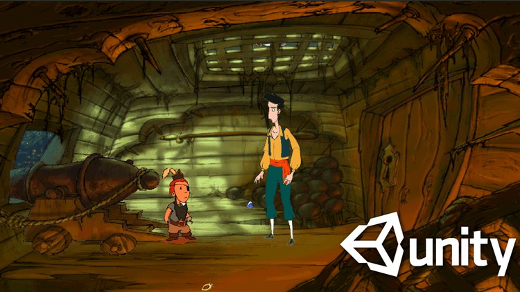 Unity 2D 高级点击游戏如猴岛 Unity 2D Advance Point and Click Game(Like Monkey Island)